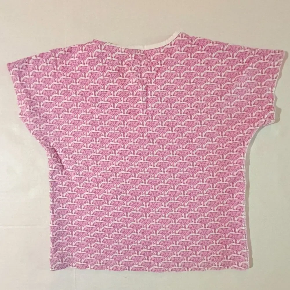 Lila & Hayes, Merrick Girls' Pant Set African Elephants Pink, 7 2PC